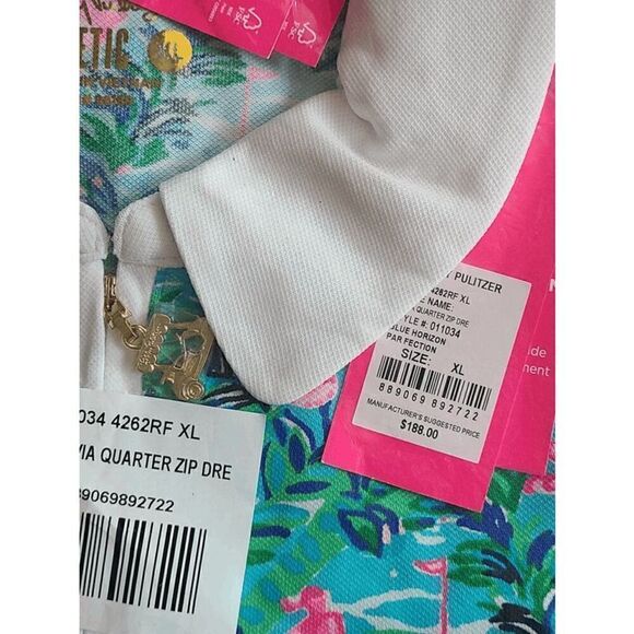 🏌️ LILLY PULITZER UPF 50+ Luxletic Silvia Dress with Pockets & Shorts XL NWT - Picture 11 of 16